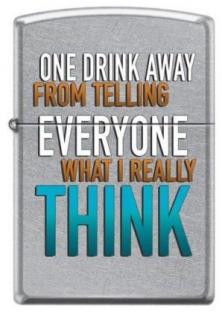 Brichetă Zippo One Drink Think 0421