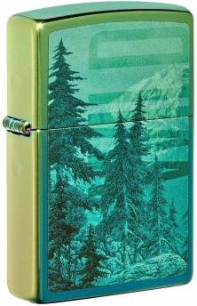 Brichetă Zippo Mountain Design High Polish Teal 49461