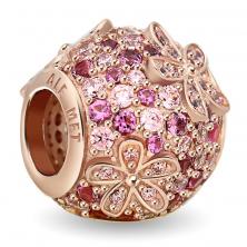 Şirag de mărgele Pandora Pink Pavé Daisy Flower 788797C01