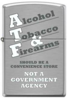 Brichetă Zippo Alcohol, Tobacco and Firearms 4371