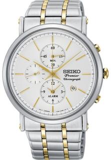 Ceas Seiko SNAF80P1 Premier Quartz Chronograph Alarm