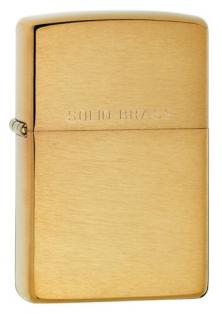 Brichetă Zippo Solid Brass Brushed 204