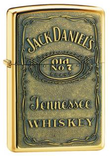 Brichetă Zippo Jack Daniels® Label - Brass Emblem 254BJD 428