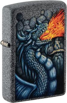 Brichetă Zippo Fiery Dragon Design Iron Stone 49776