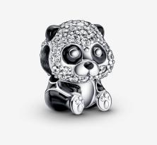 Şirag de mărgele Pandora Sparkling Cute Panda 790771C01