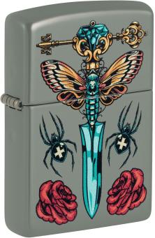 Brichetă Zippo Gothic Dagger Spider Butterfly 49860