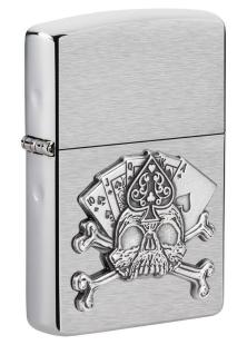 Brichetă Zippo Card Skull Emblem 49293