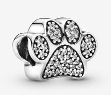 Şirag de mărgele Pandora Sparkling Paw Print 791714CZ