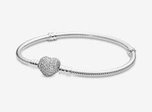 Brăţară Pandora Sparkling Heart & Snake 590727CZ-18