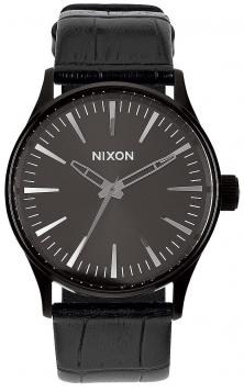 Ceas Nixon Sentry 38 Leather Black Gator A377 1886