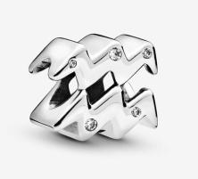 Şirag de mărgele Pandora Sparkling Aquarius Zodiac 798415C01