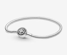 Brăţară Pandora Moments Halo Snake Chain 590038C01-19