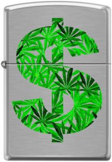 Brichetă Zippo Cannabis Leaf Dollar 7811