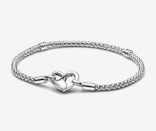Brăţară Pandora Moments Heart Studded 592453C00-18