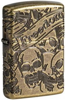 Brichetă Zippo Freedom Skull Design 49035