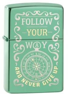 Brichetă Zippo Folow Your Way and Never Give Up 49161