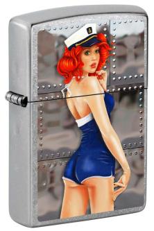 Brichetă Zippo Pin Up Girl Red Head 3633