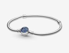 Brăţară Pandora Moments Sparkling Blue Disc 599288C01-18 