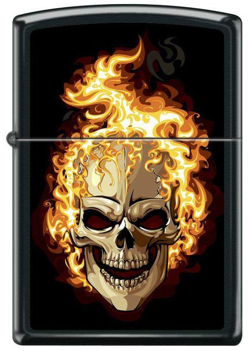 Brichetă Zippo Burning Skull 6114