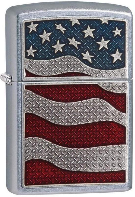 Brichetă Zippo 29513 Diamond Plate Flag