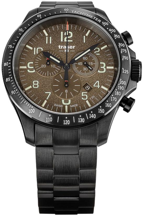 Ceas P67 Officer Pro Chronograph Khaki Steel 109460