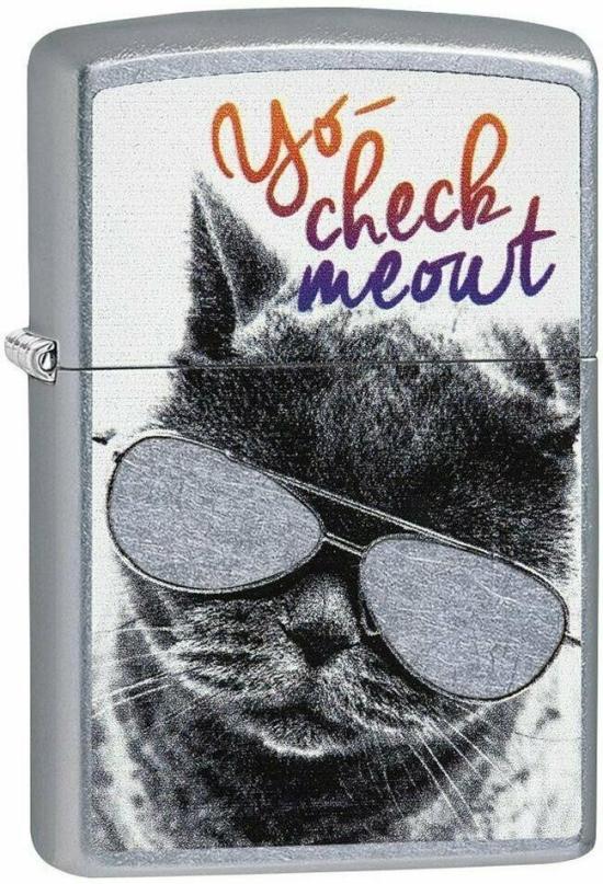 Brichetă Zippo Cat With Glasses 29619
