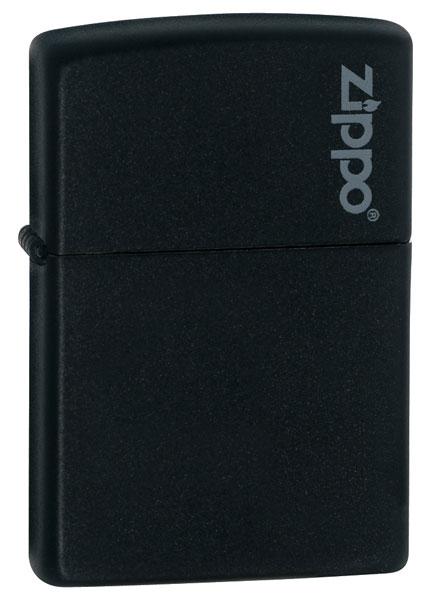 Brichetă Zippo Black Matte w/Zippo Logo 26092