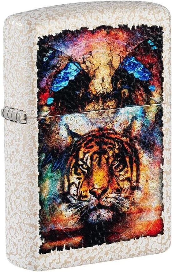 Brichetă Zippo Psychedelic Tiger Design Mercury Glass 49579