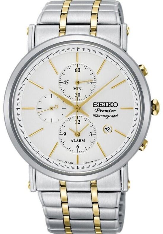Ceas Seiko SNAF80P1 Premier Quartz Chronograph Alarm