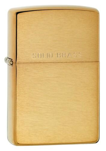 Brichetă Zippo Solid Brass Brushed 204