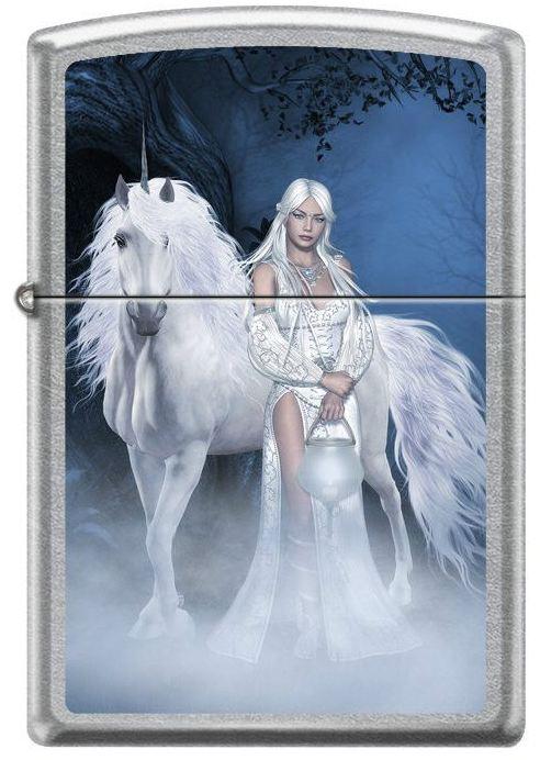 Brichetă Zippo White Unicorn With Fairy 6108