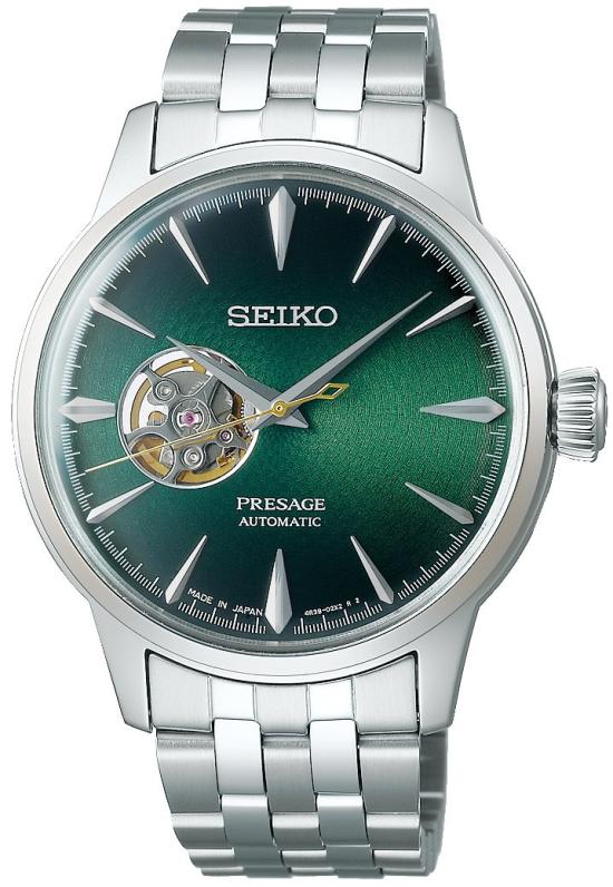 Ceas Seiko SSA441J1 Presage Automatic Open Heart Cocktail Time Grasshopper