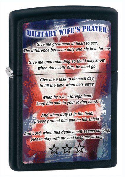 Brichetă Zippo Military Wife Prayer 26418