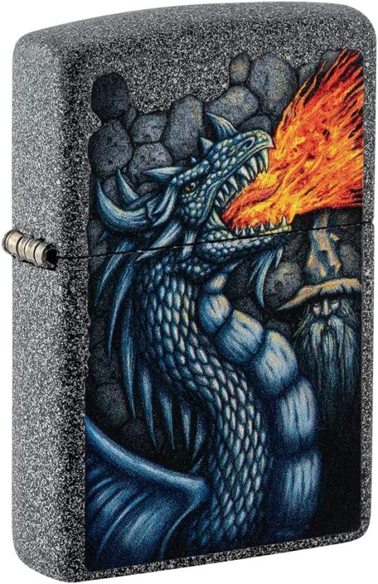 Brichetă Zippo Fiery Dragon Design Iron Stone 49776