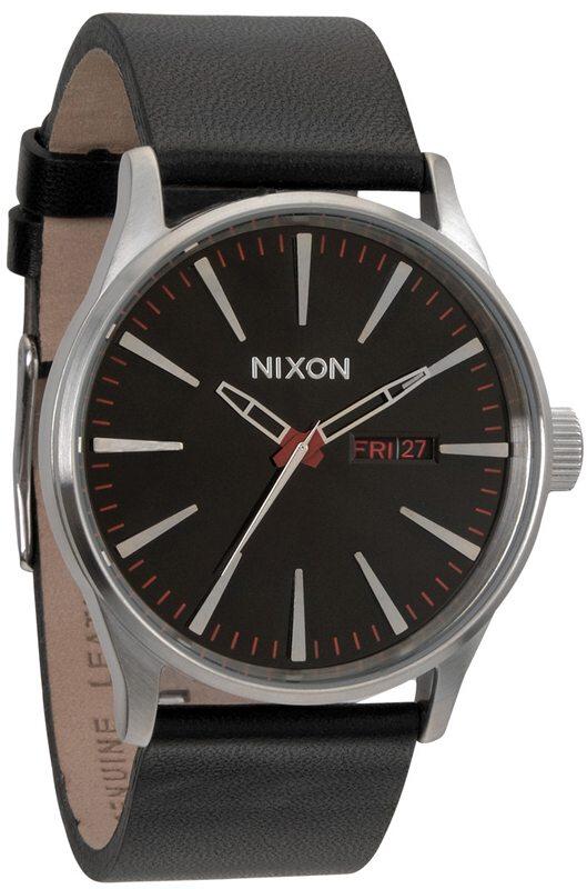 Ceas Nixon Sentry Leather Black A105 000