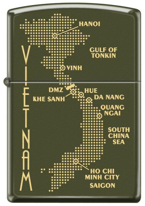 Brichetă Zippo Vietnam Dot Map 0585