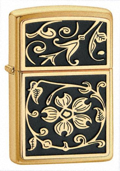 Brichetă Zippo Gold Floral Flush Emblem 23053