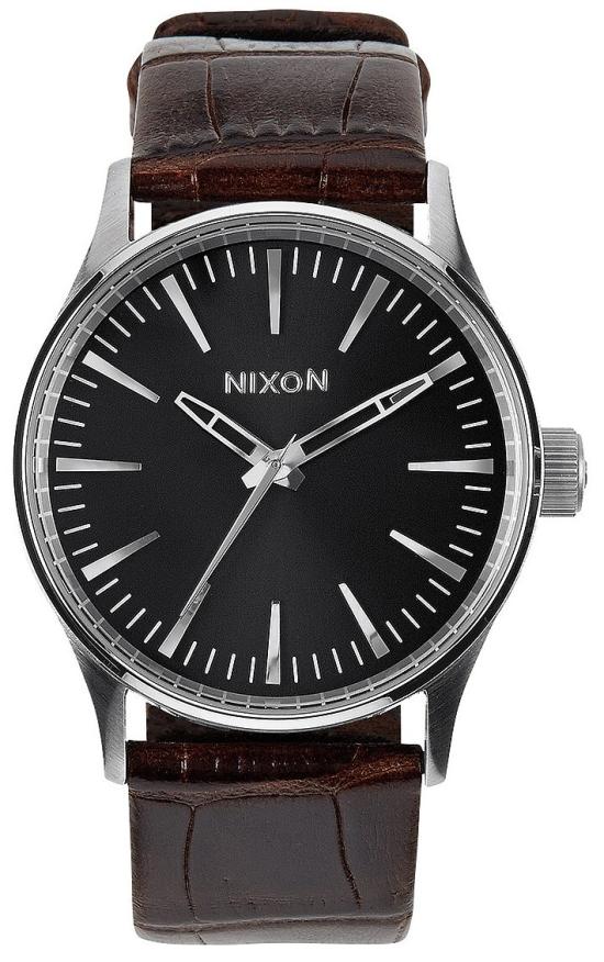 Ceas Nixon Sentry 38 Leather Brown Gator A377 1887