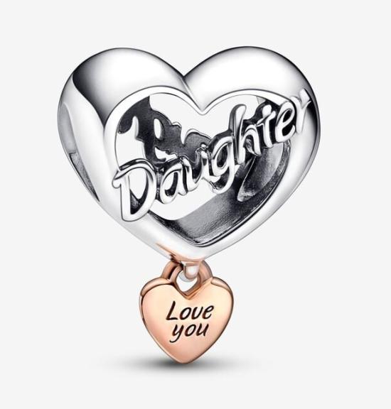 Şirag de mărgele Pandora Love You Daughter Heart 782327C00