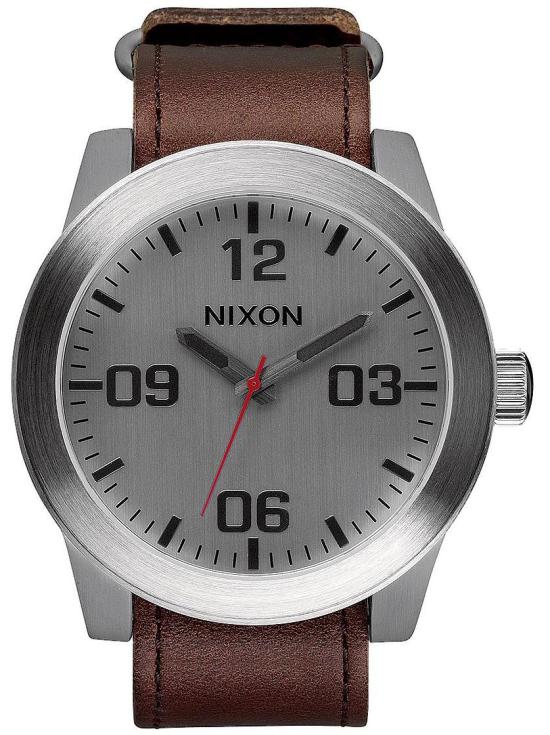 Ceas Nixon Corporal Silver Brown A243 1113