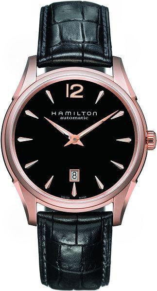 Ceas Hamilton JazzMaster Slim 43mm Pink Gold H38645735