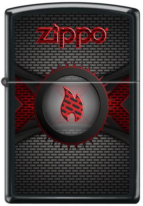 Brichetă Zippo Red Metallic Flame Zippo 3728
