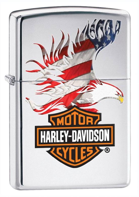 Brichetă Zippo Harley Davidson American Flag 22757