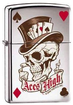 Brichetă Zippo Skull Aces High 7042