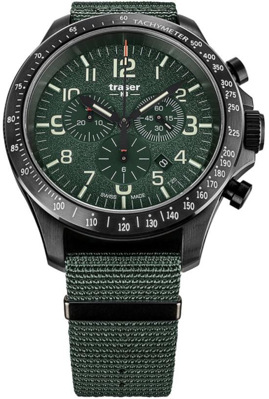 Ceas P67 Officer Pro Chronograph Khaki Steel 109463