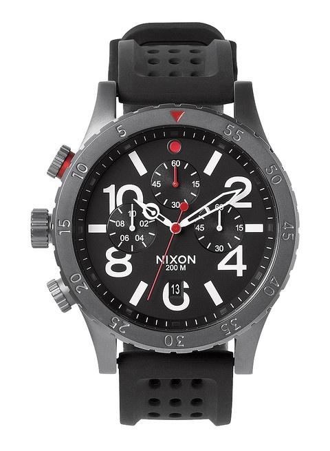 Ceas Nixon 48-20 Chrono P Gunmetal/Black/Red A278 1426