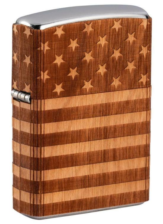 Brichetă Zippo Woodchuck Wrap American Flag 49332