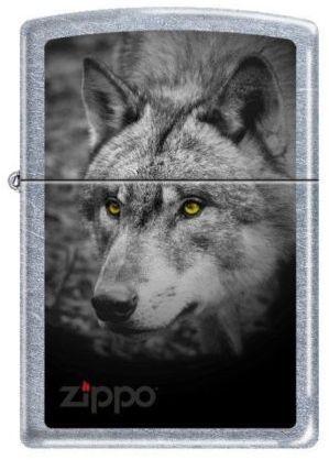 Brichetă Zippo Black And White Wolf 5179