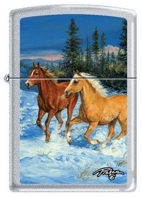 Brichetă Zippo Linda Picken Horses in Snow 0027
