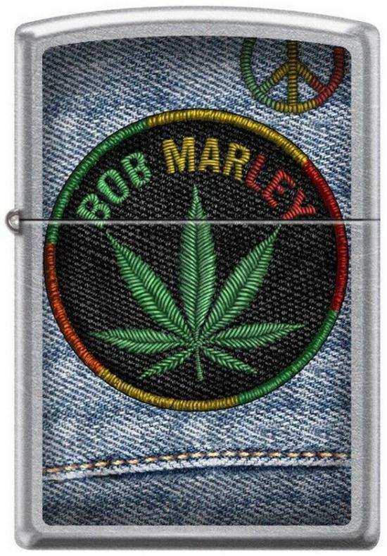Brichetă Zippo Bob Marley Cannabis Leaf 7306